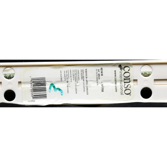 CONSO TRIM 021415 VNT19 Olive, Gold, Burgundy  3/4″ wide Woven Rope Twist Braid - Picture 9 of 9